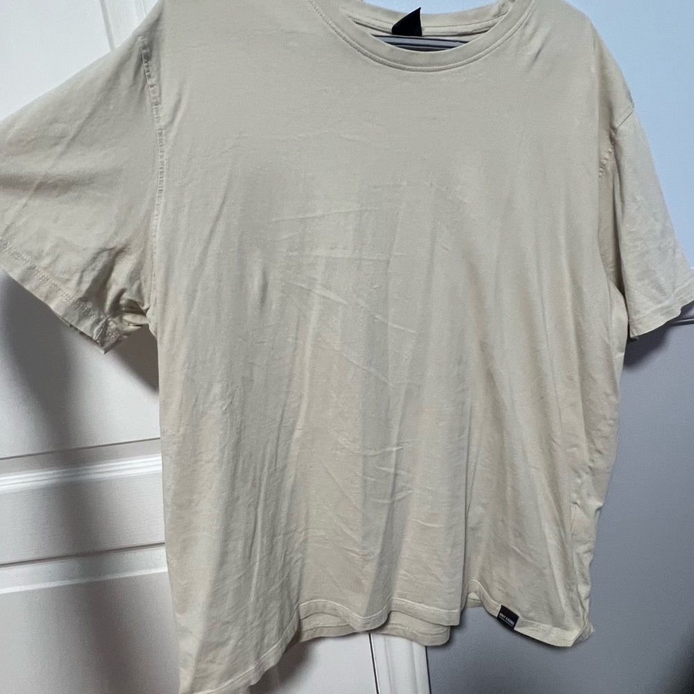 ONLY & SONS Beige Short Sleeve Tee